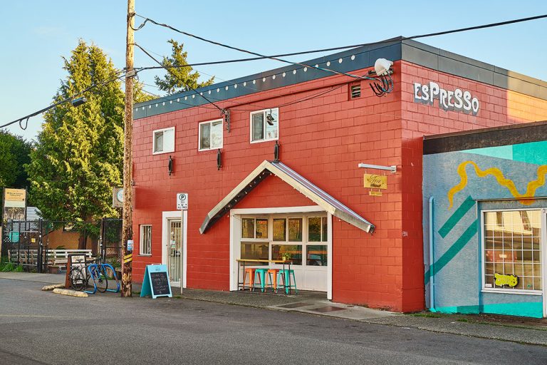 A shot of a local cafe